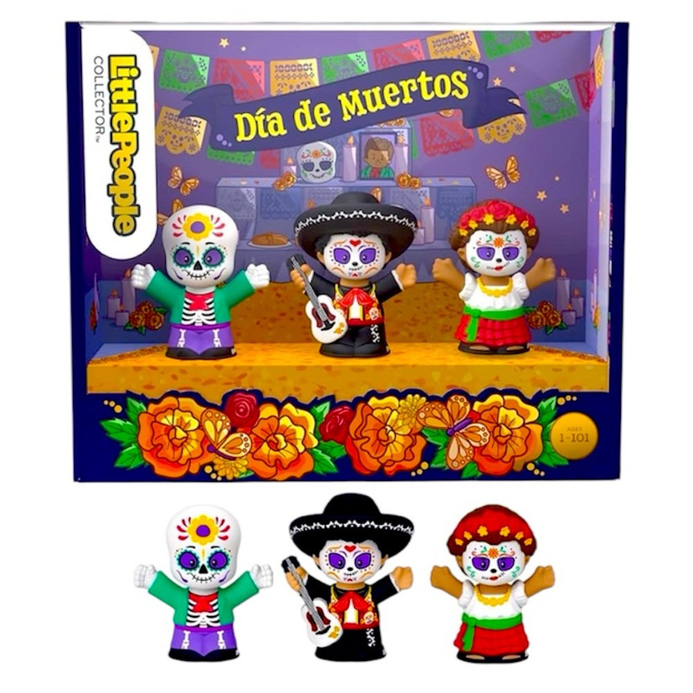 Mexican Dia De Muertos Little People Collector Figures - NWT